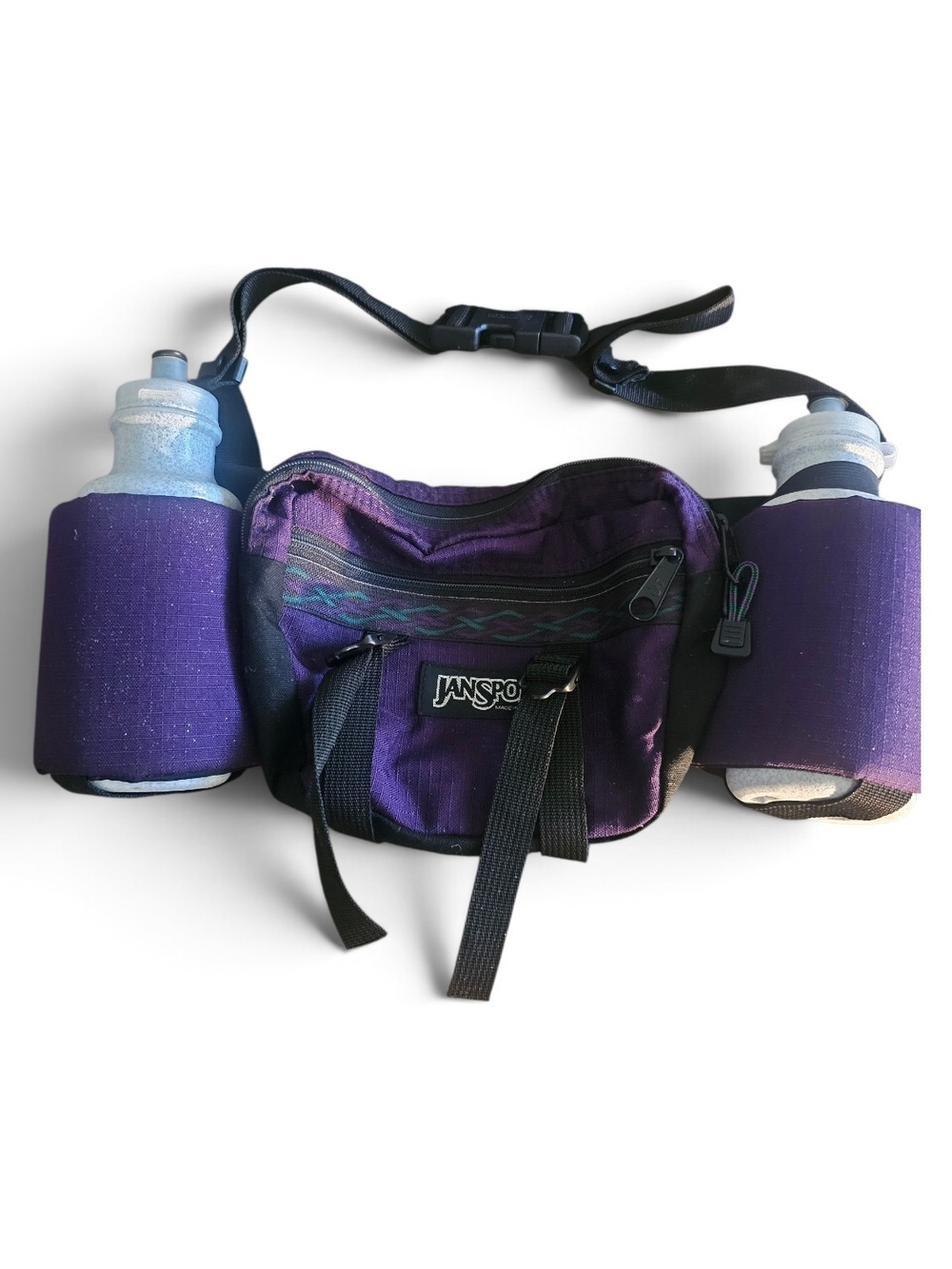 EC | Vintage Like New | Jansport Purple Dual-Bottle Crossbody Waist Pack